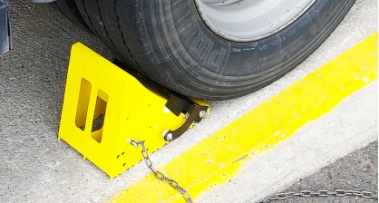 iStop, Rad-Unterlegkeil mit Signalisierung
