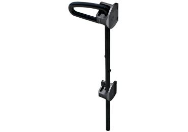Abschließbarer Torschließer für Metalltore – schwarz, rostfreier Stahl, 610 mm