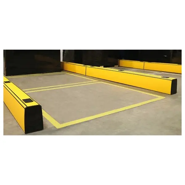 Zábrana paliet a vidlic vysokozdvižných vozíkov A-SAFE, ForkGuard Kerb Barrier – 185×130×1065 mm, čierna
