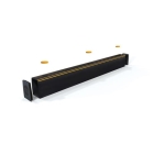 Absperrung für Paletten und Gabelzinken A-SAFE, ForkGuard Kerb Barrier – 185×130×665 mm, schwarz