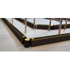 Absperrung für Paletten und Gabelzinken A-SAFE, ForkGuard Kerb Barrier – 185×130×665 mm, schwarz
