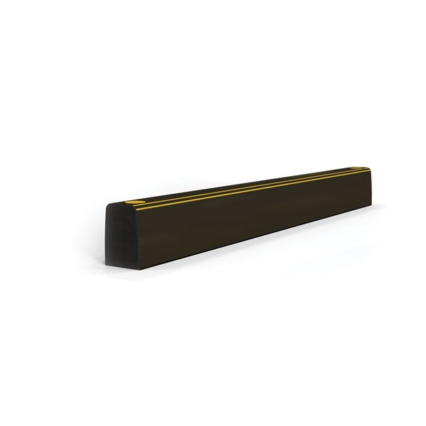 Absperrung für Paletten und Gabelzinken A-SAFE, ForkGuard Kerb Barrier – 185×130×665 mm, schwarz