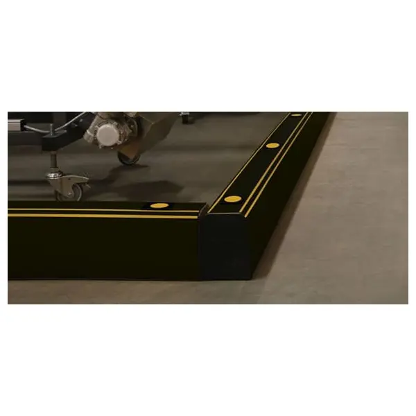 Absperrung für Paletten und Gabelzinken A-SAFE, HD ForkGuard Kerb Barrier – 185×130×1165 mm, schwarz