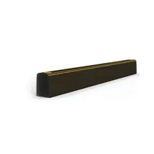 Absperrung für Paletten und Gabelzinken A-SAFE, HD ForkGuard Kerb Barrier – 185×130×365 mm, schwarz
