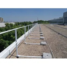 Aluminiumgeländer VarioRail ALU Stabil 24, aufrecht – mit durchgehenden Geländerstäben, Länge 101 m und mehr