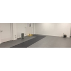 Anfahrleiste für Bodenfliesen Ecotile PVC – dunkelgrau, 500×80×7mm