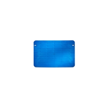 Anfahrleiste für Grabenabdeckung 15/10, kurz – blau, 42×645×990 mm