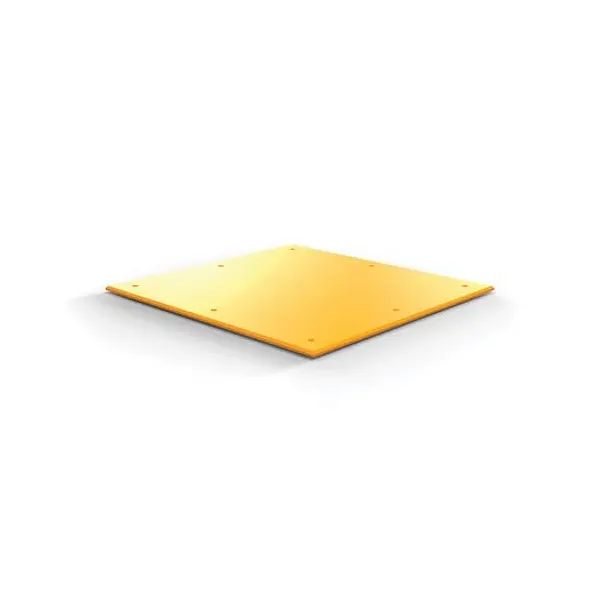 Anhängerplatten Trailer Plate – gelb, 1990×990×15 mm, 13× vorgebohrtes Loch