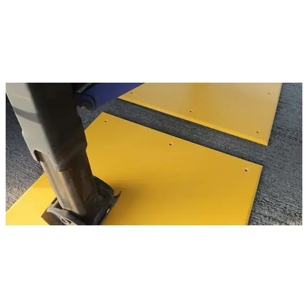 Anhängerplatten Trailer Plate – gelb, 1990×990×15 mm, 13× vorgebohrtes Loch