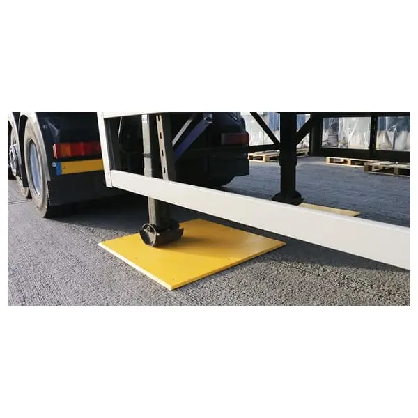 Anhängerplatten Trailer Plate – gelb, 1990×990×15 mm, 13× vorgebohrtes Loch