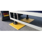 Anhängerplatten Trailer Plate – gelb, 990×990×15 mm, 8× vorgebohrtes Loch