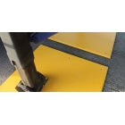 Anhängerplatten Trailer Plate – gelb, 990×990×15 mm, 8× vorgebohrtes Loch