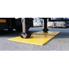 Anhängerplatten Trailer Plate – gelb, 990×990×15 mm, 8× vorgebohrtes Loch