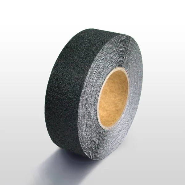 Antirutsch-Band extra grob WT-5412 – Mineralgranulat in Kunstharz, schwarz, 25 mm × 18 m