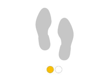 Antirutsch-Bodenpiktogramme WT-5811, Fußspuren (1 Paar) – PU, 297×110 mm, 10er-Pack