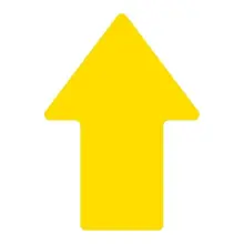 Antirutsch-Bodenpiktogramme WT-5811, Pfeil – PU, gelb, 145×90 mm, 10er-Pack