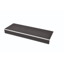 Antirutsch-Profil für Treppenkanten WT-5409 – Mineralgranulat in Kunstharz, schwarz, 800×31×106 mm
