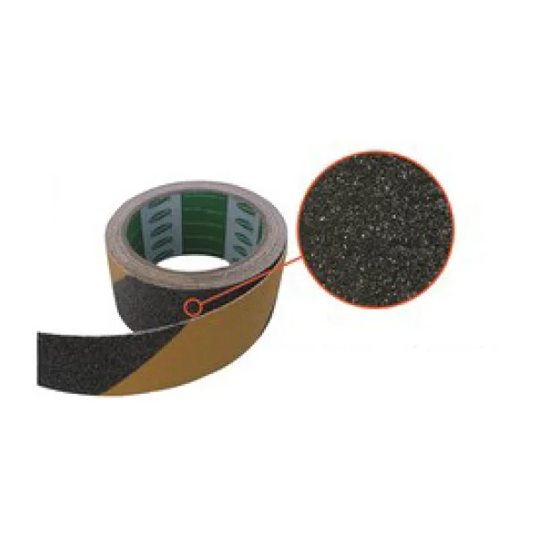 Antirutsch-Warnband – 50 mm × 5 m, gelb-schwarz