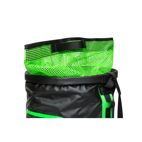Arbeitsbeutel NLG mit 125 kg Tragfähigkeit – PVC, grün-schwarz, 400×320 mm