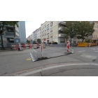 Auffahrrampe Silence für Stahlplatten mit Magneten – recycelter Gummi, Schwarz, 400×750×42 mm