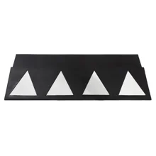 Auffahrrampe Silence für Stahlplatten – recycelter Gummi, Schwarz, 400×1000×42 mm
