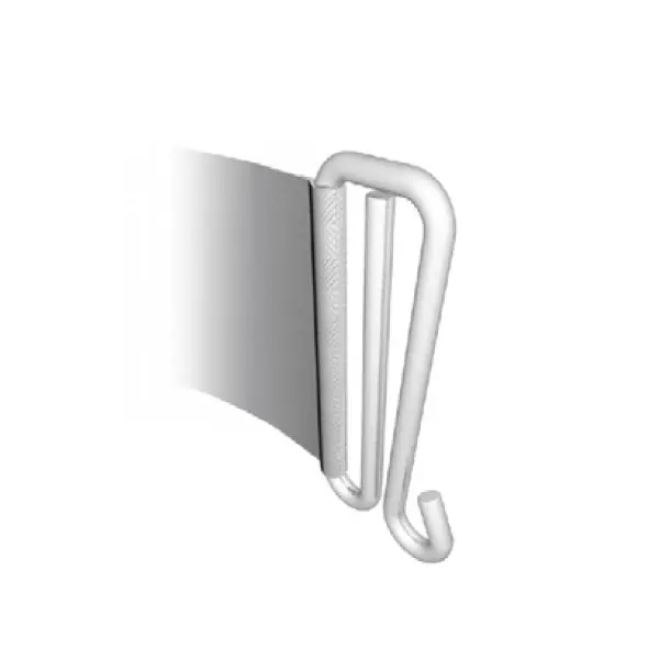 Bandende mit Drahtklammer