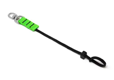 Befestigungsschlaufe NLG D Ring mit Tragfähigkeit 3 kg  – Nylon, grün-schwarz