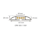 Begehbarer Kabelschutz, Flexi-PVC – 5000×101×23 mm