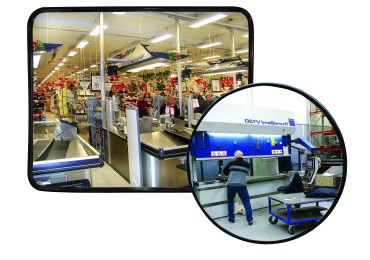 Beständiger Industriebeobachtungsspiegel Premium – Edelstahl