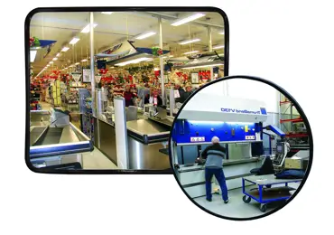 Beständiger Industriebeobachtungsspiegel Premium – Edelstahl