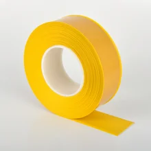 Beständiges Bodenband WT-500 mit abgeschrägter Kante – PVC, gelb, 50 mm × 10 m