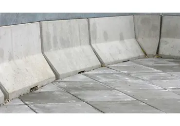 Betonschutzplanke 50 HS01CSB, verkürzt – Mittelstück, 1000×440×500 mm