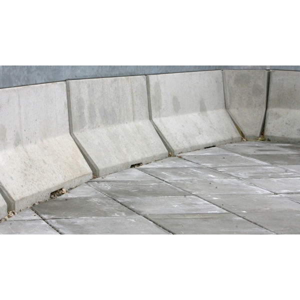 Betonschutzplanke 50 HS01CSB, verkürzt – Mittelstück, 1000×440×500mm