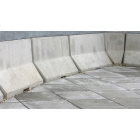 Betonschutzplanke 50 HS01CSB, verkürzt, schraffiert–Mittelstück, gelb–schwarz, 1000×440×500 mm
