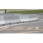 Betonschutzplanke 50 HS01CSB, verkürzt, schraffiert–Mittelstück, gelb-schwarz, 1000×440×500mm