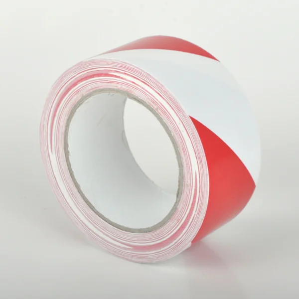 Bodenband Standard WT-5160 – PVC, rot-weiß, 50 mm × 33 m