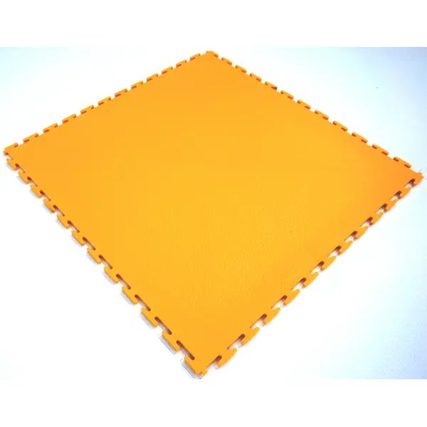 Bodenfliese Ecotile PVC – glatte Oberfläche, gelb, 500×500×7 mm