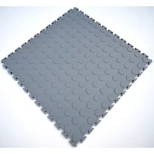 Bodenfliese Ecotile PVC – Profilrollen, hellgrau, 500×500×7 mm