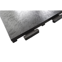 Bodenfliese StandardRecycled aus recyceltem PVC – 445×445×15 mm, körnige Oberfläche, anthrazit