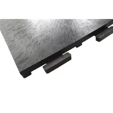 Bodenfliese StandardRecycled aus recyceltem PVC – 445×445×15 mm, körnige Oberfläche, anthrazit