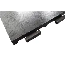 Bodenfliese StandardRecycled aus recyceltem PVC – 445×445×15 mm, körnige Oberfläche, schwarz