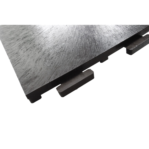 Bodenfliese StandardRecycled aus recyceltem PVC – 445×445×15mm, glatte Oberfläche, anthrazit