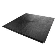 Bodenfliese StandardRecycled aus recyceltem PVC – 500×500×6 mm, körnige Oberfläche, anthrazit