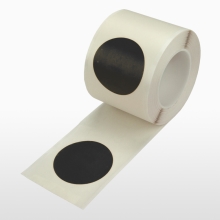 Bodenmarkierungspunkte WT-5126 – PVC, schwarz, 50 mm × 25 m