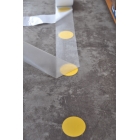 Bodenmarkierungspunkte WT-5126 – PVC, weiß, 50 mm × 10 m