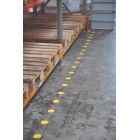 Bodenmarkierungspunkte WT-5126 – PVC, weiß, 50 mm × 10 m