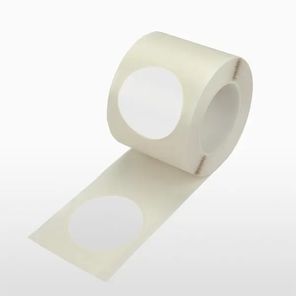 Bodenmarkierungspunkte WT-5126 – PVC, weiß, 75 mm × 25 m