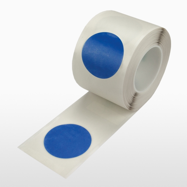 Bodenmarkierungspunkte WT-5226, abnehmbar – Polyester, blau, 50 mm × 25 m