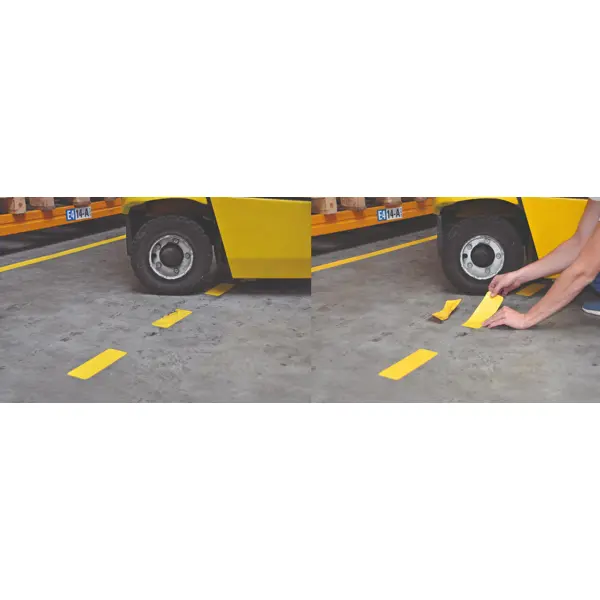 Bodenmarkierungsstreifen WT-5124 – PVC, blau, 50 mm × 25 m