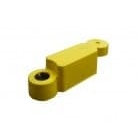 Bordstein aus recyceltem Gummi Twist – gelb, 580 mm